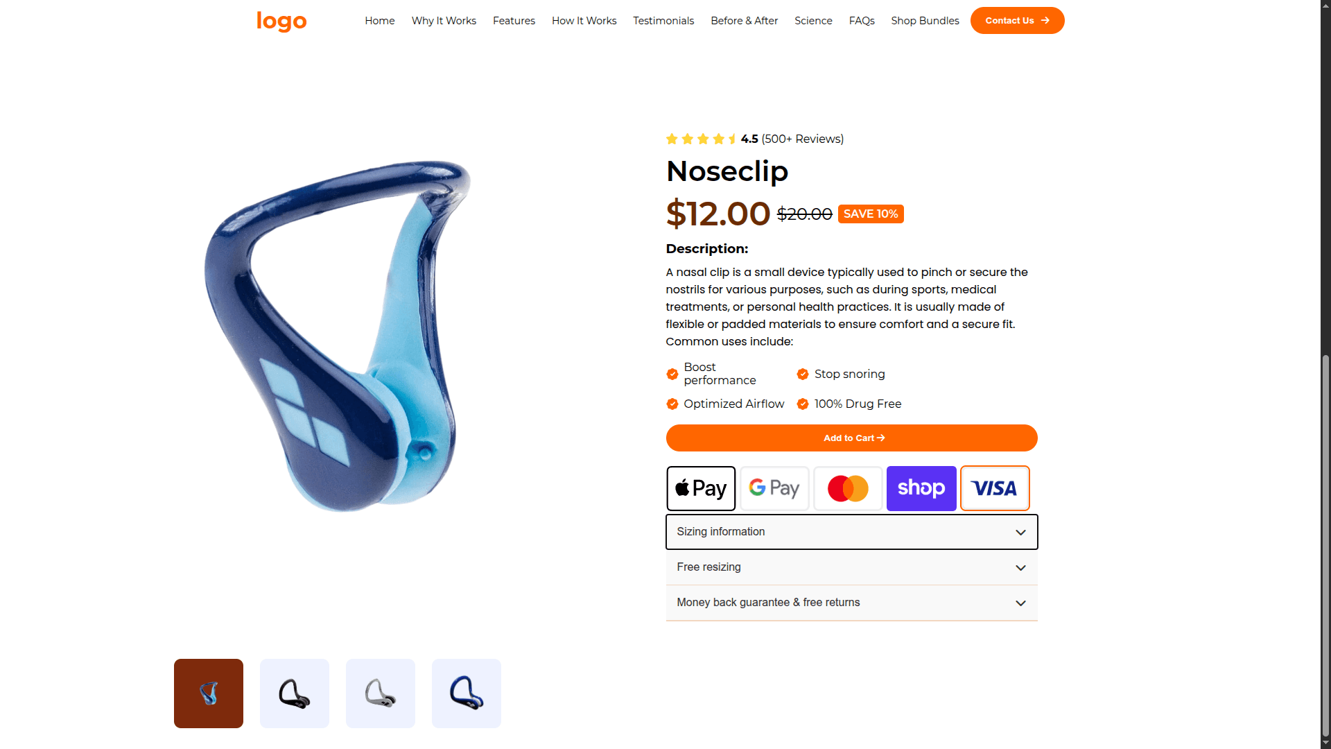 Noseclip screenshot 1