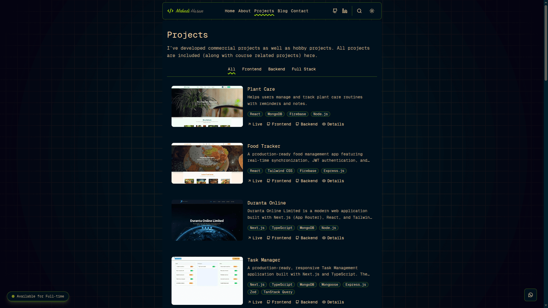 Modern-Developer-Portfolio screenshot 1