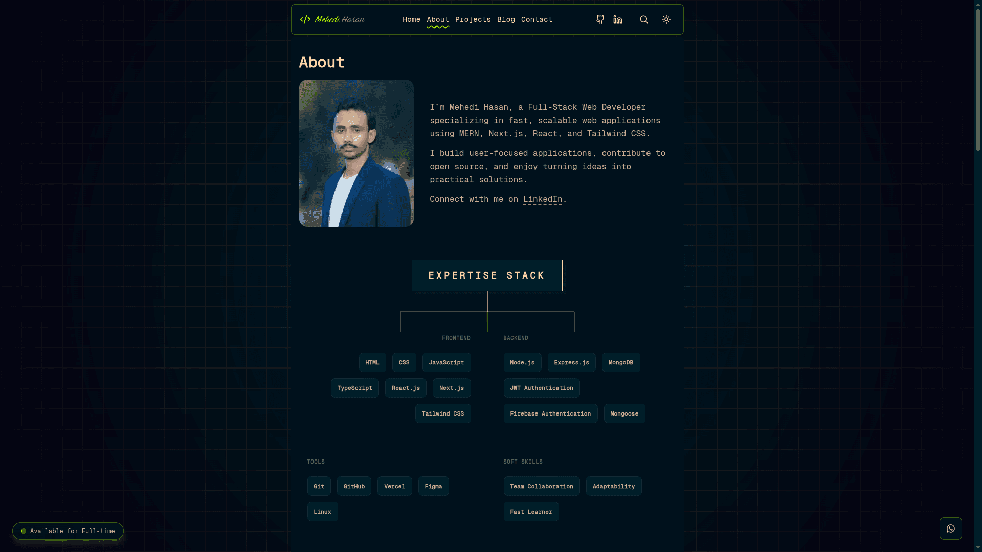 Modern-Developer-Portfolio screenshot 3